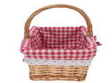 Wicker Picnic Basket Detachable Lining Vintage Spacious Capacity Hand Woven Basket for Camping V1294-YM0901-3111250051011