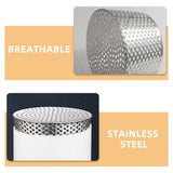 Plated Stainless Steel Floor Drain Cover, and -Resistant for Garage, Courtyard, and Outdoor Use V1369-AZ3-W-12206