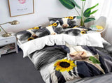 Bouquet Solenne Bloomscape Quilt / Doona / Duvet Cover set V745-AQ044126Q3