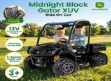 John Deere Midnight Black Gator XUV Kids Ride On Car Dual Seat 12V Battery IGOD0093