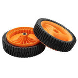 2-pack 196 mm lawn mower wheels compatible with Husqvarnaa Mcculloch 5324025-67, 5324029-36, V1237-ZY-203-0785