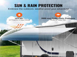 RV Fabric Replacement, 6.15m Fabric Length for 6.4m, Heavy Duty 3-Ply 16oz PVC Camper V952-FCZYPML21YC09JIMMV0