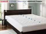 Ramesses 1200GSM 7-Zone Massage Mattress Topper King V442-KIT-MATTRESST-7ZONEMASSAGE-WHITE-KI
