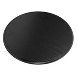 Black Wood Dining Chair Seat Replacement Round Stool Top Cover Durable Design V1370-AZ4-21563