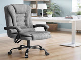 Artiss Executive Office Chair 4-Point Massage Adjustable Ergonomic Recline Back MOC-C-FZ23-4P-GR