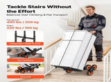 Stair Climbing Cart, 100 kg Stair-Climbing Capacity, Heavy-Duty Folding Trolley Cart with V952-ZXTCSPLCLSKH7RCTY001V0