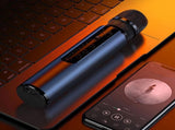 Multifunctional Wireless Bluetooth Karaoke Microphone Black V1263-JX-6968-1