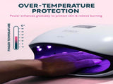 UV Light for Nails, LED UV Lamp for Gel Nails with 4 Timer Settings, Nail Dryer for Gel Polish for V1369-AZ3-W-26303
