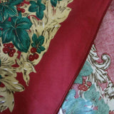 Holly White Christmas Festival Printed Oval Tablecloth 152 x 213 cm V442-ATX-TABLEC-CHRISTMASHOLLY-WHITE-OV