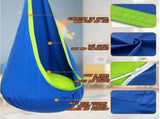 BKBP Pod Swing Seat, Kids Hanging Hammock Swing, Cotton Sensory Pod Swing Chair with Inflatable V1366-AZ2-W-24331
