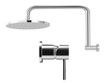 Cefito 9'' Rain Overhead Swivel Shower Head with Wall Bathroom Mixer Silver SHOWER-A3-RO-9-SI-MIXER-RO