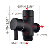 Arkzeo Three-Way One-In-Two-Out Shower Faucet Manifold All-Copper Shower Nozzle Converter Shower V1189-LWWAL-20260327-04381