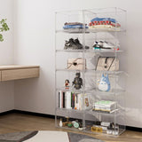 Stacked 6Pc Shoe Box Storage Display Stackable SHOEBOX1006-6PC