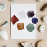 7-Piece Assorted Natural Healing Crystal Chakra Stones Set for Home Decor and Meditation V1192-AZ-W-25463