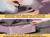 Grey Foldable Pet Stroller and Adjustable Sun Canopy - Spacious 4-Weel Wagon with 360&deg Rotating V888-ELOSUNG55904