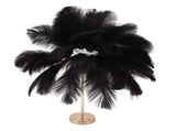Feather Table Lamp 3 Color Dimmable Touch Switch USB Plug in Romantic Modern Decorative Bedside V1294-YM0703-3119230059412