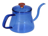 Long Spout Kettle Large Capacity Heat Resistant Easy to Clean Long Mouth Coffee PotBlue V1294-YM0714-3118210257914