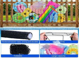 Large Pool Float Storage Net, 4 x 6ft Hanging Pool Float Holder Poolside Storage Mesh Net for Pool V1370-AZ4-14727