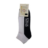24x COTTON ANKLE SOCKS Sport Cushion Foot Low Cut Running - Assorted Colours Bulk - 2-8 V563-BR-24SOX-ASSTDCLRP-2-8