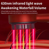 Red Luxury Red-Light Therapy Electric Scalp Massager Comb with Liquid Applicator - 3 Modes Vibration V888-ELOSUNG39272