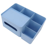 Tissue Box Organizer with Lid Plastic Exquisite Smooth Surface Tissue Desk Organizer for Home Office V1294-YM0706-3117230170011