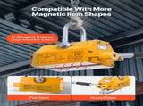 Permanent Magnetic Lifter, 600 kg Pulling Capacity, Heavy Duty N42 Neodymium Lifting Magnet with V952-UXYCXP1320LBKV1QU001V0