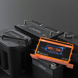 15 AMP Golf Cart Smart Battery Charger for EZGO TXT RXV IP67 ETL V952-GEFQCDCCDQSJ8CBU2V3