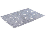 1.5x2m Luminous Blanket Double Side Flannel Star Moon Design Soft Glow in The Dark Blanket for V1294-YM0523-3117220043214