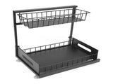 Under Sink Organizers and Storage Sliding Cabinet Basket Organizer 2 Tier Under Bathroom Storage V1294-YM0703-3117230092011