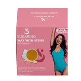 150g Sugaring Wax with Lemon with Reusable Strips - Home Hair Removal Kit V238-SUPDZ-40917039317072