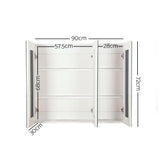 Cefito Bathroom Vanity Mirror with Storage Cabinet - White BV-MC-6005-WH-AB
