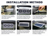 Black Triple Outlet Car Window Ventilation and Exhaust Fan - Solar & USB Plug in, 4500 RPM Air V888-ELOSUNG55098-3