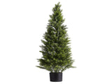 Artificial Topiary Cedar Trees, 2 Set 1219mm Faux Pine Shrubs Plants, Fake Silk Tree Look Real, Easy V952-XSRGXJS48YCXNM7Y5001V0