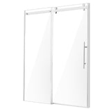 VEVOR Frameless Shower Door 58-59" x 75" SGCC Tempered Glass 5/16" Chrome V952-WBKSYMTLYSM8XN0RUV0