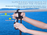Boat Fender Hanger, Boat Rail and Cleat Fender Clips, Quick Connect and Release Fender Lines, Boat V1192-AZ-W-1025