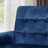 Lewisham Navy Blue Tufted Velvet Armchair V1041-JSF-5108-1NAVYBLUE