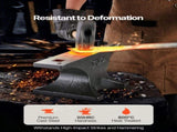 Single Horn Anvil, 55lbs Cast Steel Anvil, High Hardness Rugged Round Horn Anvil for Blacksmiths, V952-GZDJG25KG000U4QUNV0