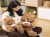 30cm Birthday Cake Teddy Bear Plush Toy - Soft Hugging Pillow with Party Hat V888-ELOSUNG51390