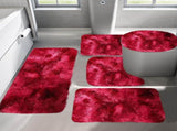 5Pc Bath Mats for Bathroom, Quick-Dry Bathroom Rugs Sets Washable Non-Slip Bath Mat Ultra Soft V1189-LWWAL-20260325-01109