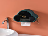 Tissue Holder Wall Mounted Side Hooks Waterproof Simple Fashionable Tissue Box for Bathroom Emerald V1294-YM0716-3112220045912