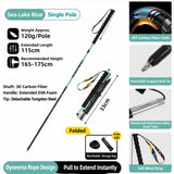Carbon Fiber Trekking Pole, Lake Blue - 115cm, 1 Pack V1221-XM-DSZ-005