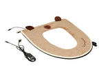 USB Heated Toilet Seat Cover with Capybara Design Soft Plush, Washable, Fast Heating, 5-Level V1341-ZY-69VLM7RR-BROWN