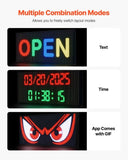 Programmable LED Sign, P6 Full Color Flexible Digital Scrolling Panel, DIY Custom Text Pattern GIF V952-YPGDGGP40X18HX5YG001V3