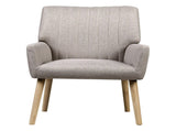 Artiss Armchair Fabric Beige Sebastini UPHO-C-ARM-5098-BG