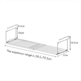Telescopic Under Cabinet Storage Rack, Floating Shoe Shelf V1369-AZ3-W-12667