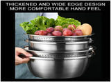 Stainless Steel Multifunctional Grater Set for Kitchen Washing Sieve and Draining Basin - Efficient V1192-AZ-W-24253