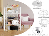 CARLA HOME 5-Tier Foldable Storage Shelf with Wheels for Kitchen, Garage, Pantry or Basement V178-36255
