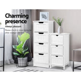 Artiss 4 Chest of Drawers - LEESA White FURNI-P-CAB-4D-WH