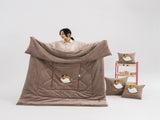 Brown Kapybara - 2-in-1 Foldable Car Pillow - Cozy 40x40cm Pillow, Unfolds to 100x150cm V888-ELOSUNG33566