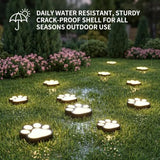 8Pack Paw Solar Lights Outdoor, Cute Dog Paw Solar Lights with 1 LED, Dual White & Warm Light IP65 V1107-124-70642-WAR-8PACK